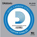 D'Addario Plain Steel Single Guitar String .010