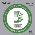D'Addario Nickel Wound Electric Guitar Single String .074