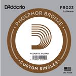D'Addario Phosphor Bronze Acoustic Guitar Single String .023