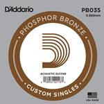D'Addario Phosphor Bronze Acoustic Guitar Single String .035