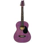 Beaver Creek BCTD601 3/4 Acoustic Guitar Trans Purple