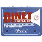 Radial DiNET DAN-RX2 2-Channel Dante Network Receiver