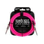 Ernie Ball 10' Flex Instrument Cable Straight/Straight - Pink