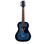 Beaver Creek BCTD401 1/2 Acoustic Guitar Trans Blue