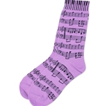 Women's Socks Lavender Black Staff