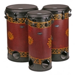 Groovemasters Set of 10", 12" and 14" Tubolo Drums - Baliku Chocolate Sarong