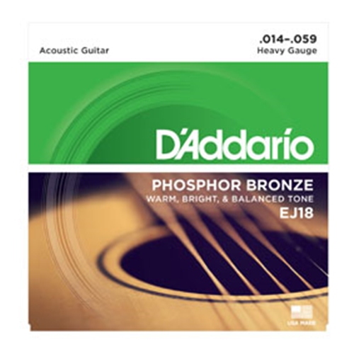 D Addario EJ18 Heavy Gauge Acoustic Guitar Strings Tapestry Music