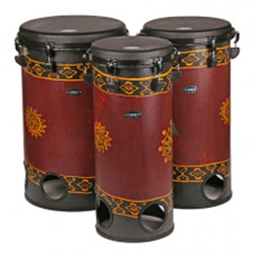 Groovemasters Set of 10, 12 and 14 Tubolo Drums - Baliku Chocolate Sarong