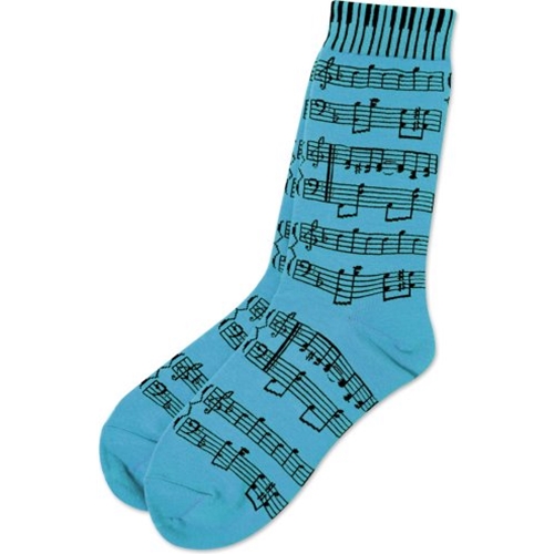 Women's Socks Blue Keyboard