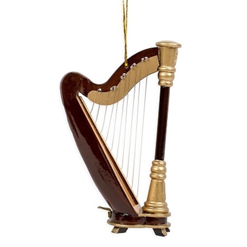 Harp Christmas Ornament 