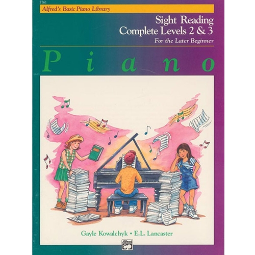 Alfred's Basic Piano Library: Sight Reading Book Complete Level 2 & 3